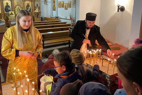 Laternenumzug in der ukrainischen Kirche Bamberg