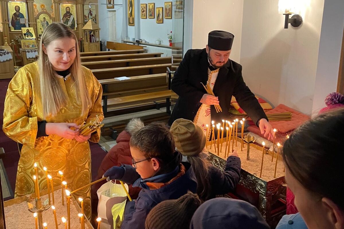 Laternenumzug in der ukrainischen Kirche Bamberg